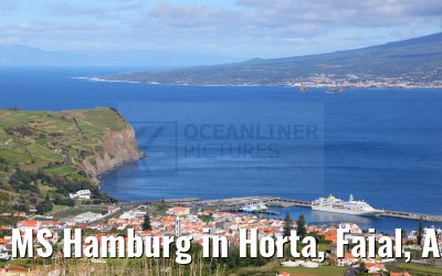 MS Hamburg in Horta, Faial, Acores 07.04.2023