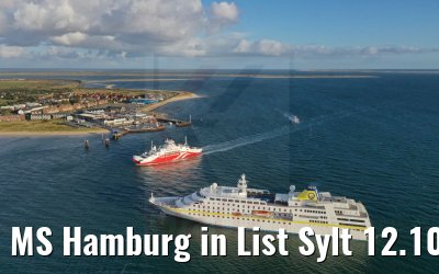 MS Hamburg in List Sylt 12.10.2021