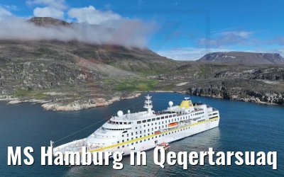 MS Hamburg in Qeqertarsuaq 25.08.2022