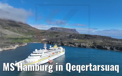 MS Hamburg in Qeqertarsuaq 25.08.2022