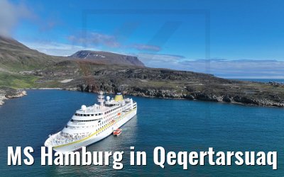 MS Hamburg in Qeqertarsuaq 25.08.2022