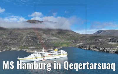 MS Hamburg in Qeqertarsuaq 25.08.2022