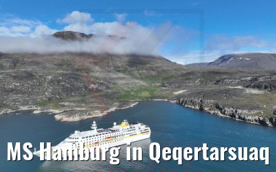 MS Hamburg in Qeqertarsuaq 25.08.2022