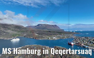 MS Hamburg in Qeqertarsuaq 25.08.2022