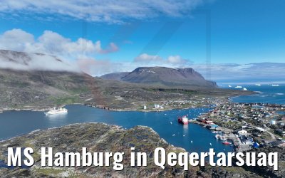MS Hamburg in Qeqertarsuaq 25.08.2022