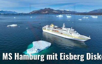 MS Hamburg mit Eisberg Diskobucht 28.08.2022