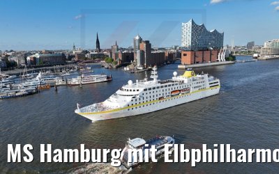 MS Hamburg mit Elbphilharmonie 13.07.2022