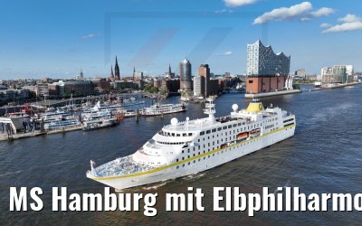 MS Hamburg mit Elbphilharmonie 13.07.2022