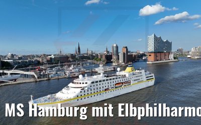 MS Hamburg mit Elbphilharmonie 13.07.2022