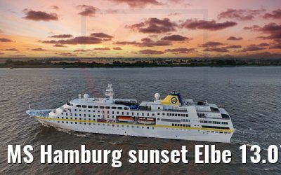 MS Hamburg sunset Elbe 13.07.2022