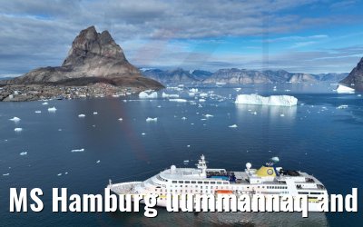 MS Hamburg uummannaq and icebergs 04.09.2022