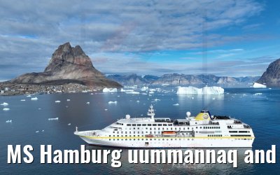 MS Hamburg uummannaq and icebergs 04.09.2022