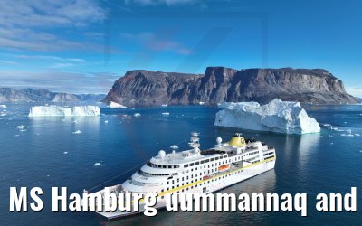 MS Hamburg uummannaq and icebergs 04.09.2022