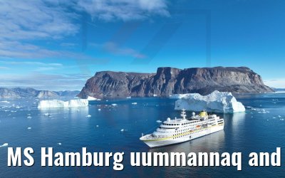 MS Hamburg uummannaq and icebergs 04.09.2022