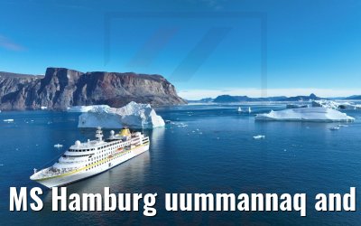 MS Hamburg uummannaq and icebergs 04.09.2022