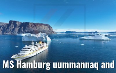 MS Hamburg uummannaq and icebergs 04.09.2022