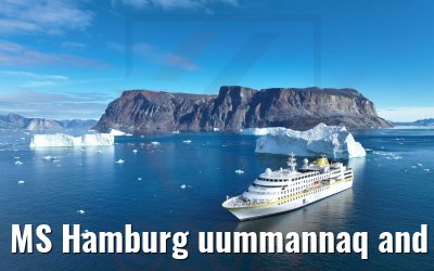 MS Hamburg uummannaq and icebergs 04.09.2022