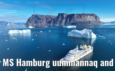 MS Hamburg uummannaq and icebergs 04.09.2022