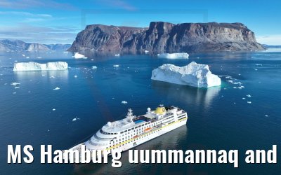 MS Hamburg uummannaq and icebergs 04.09.2022