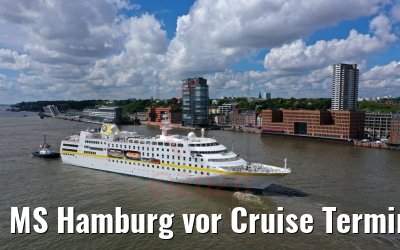 MS Hamburg vor Cruise Terminal Altona 19.05.2020