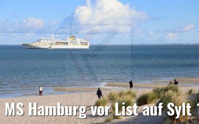 MS Hamburg vor List auf Sylt 12.10.2021
