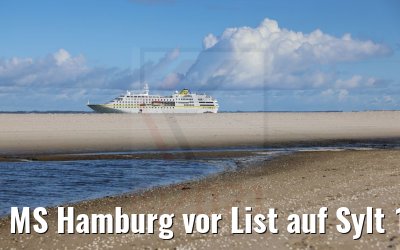 MS Hamburg vor List auf Sylt 12.10.2021