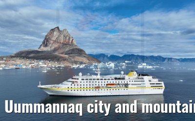 Uummannaq city and mountain with MS Hamburg 04.09.2022