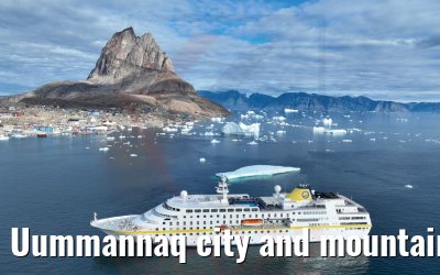 Uummannaq city and mountain with MS Hamburg 04.09.2022