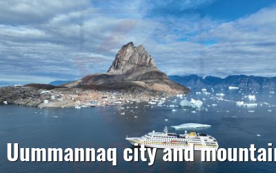 Uummannaq city and mountain with MS Hamburg 04.09.2022