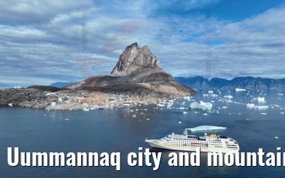 Uummannaq city and mountain with MS Hamburg 04.09.2022