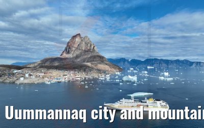 Uummannaq city and mountain with MS Hamburg 04.09.2022
