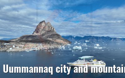 Uummannaq city and mountain with MS Hamburg 04.09.2022