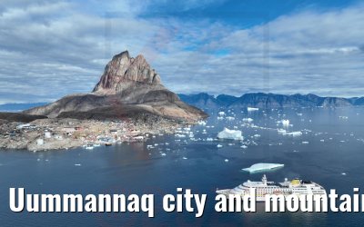 Uummannaq city and mountain with MS Hamburg 04.09.2022
