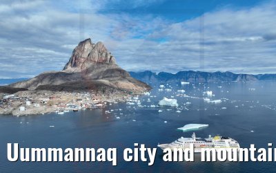 Uummannaq city and mountain with MS Hamburg 04.09.2022