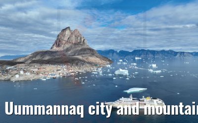 Uummannaq city and mountain with MS Hamburg 04.09.2022