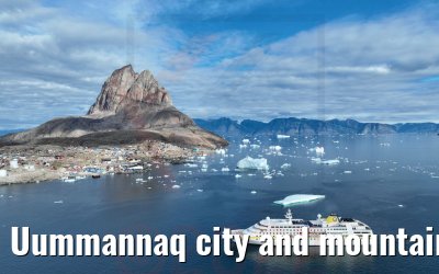Uummannaq city and mountain with MS Hamburg 04.09.2022