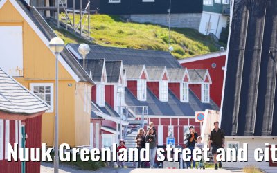 Nuuk Greenland street and city impressions 04.08.2024