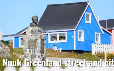 Nuuk Greenland street and city impressions 04.08.2024