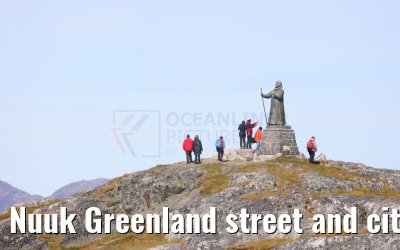 Nuuk Greenland street and city impressions 04.08.2024