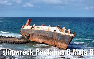 shipwreck Pentalina B Moia Bay Cape Verde 18.02.2025