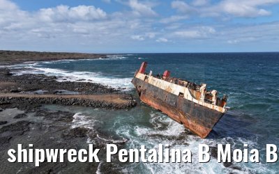 shipwreck Pentalina B Moia Bay Cape Verde 18.02.2025
