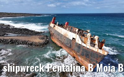 shipwreck Pentalina B Moia Bay Cape Verde 18.02.2025