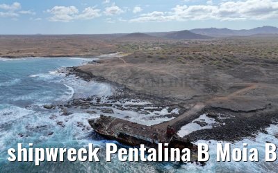 shipwreck Pentalina B Moia Bay Cape Verde 18.02.2025
