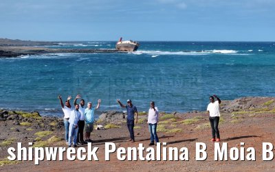 shipwreck Pentalina B Moia Bay Cape Verde 18.02.2025