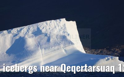 icebergs near Qeqertarsuaq 12.08.2024