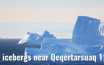 icebergs near Qeqertarsuaq 12.08.2024