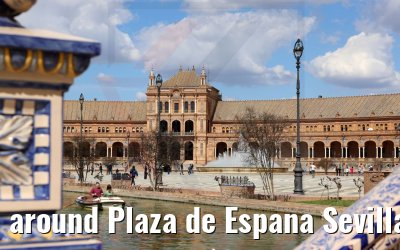 around Plaza de Espana Sevilla 07.03.2022