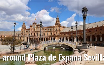 around Plaza de Espana Sevilla 07.03.2022