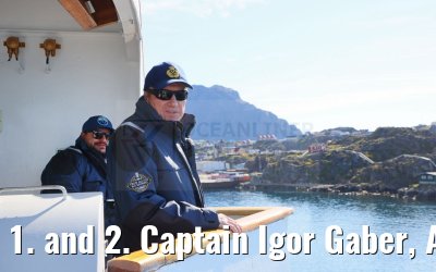 1. and 2. Captain Igor Gaber, Artur P. MS Hamburg