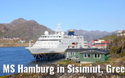 MS Hamburg in Sisimiut, Greenland 05.08.2024